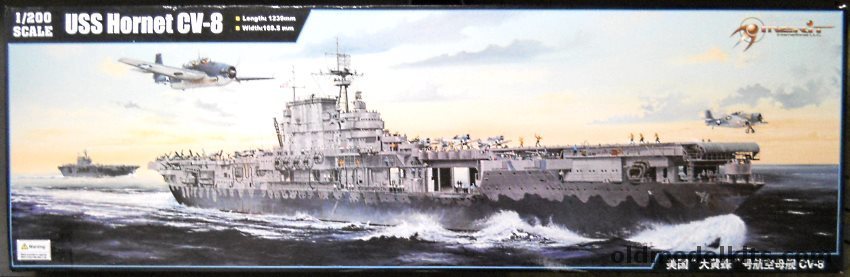 Merit 1/200 USS Hornet CV8 Aircraft Carrier Doolittle Raid, 62001 plastic model kit